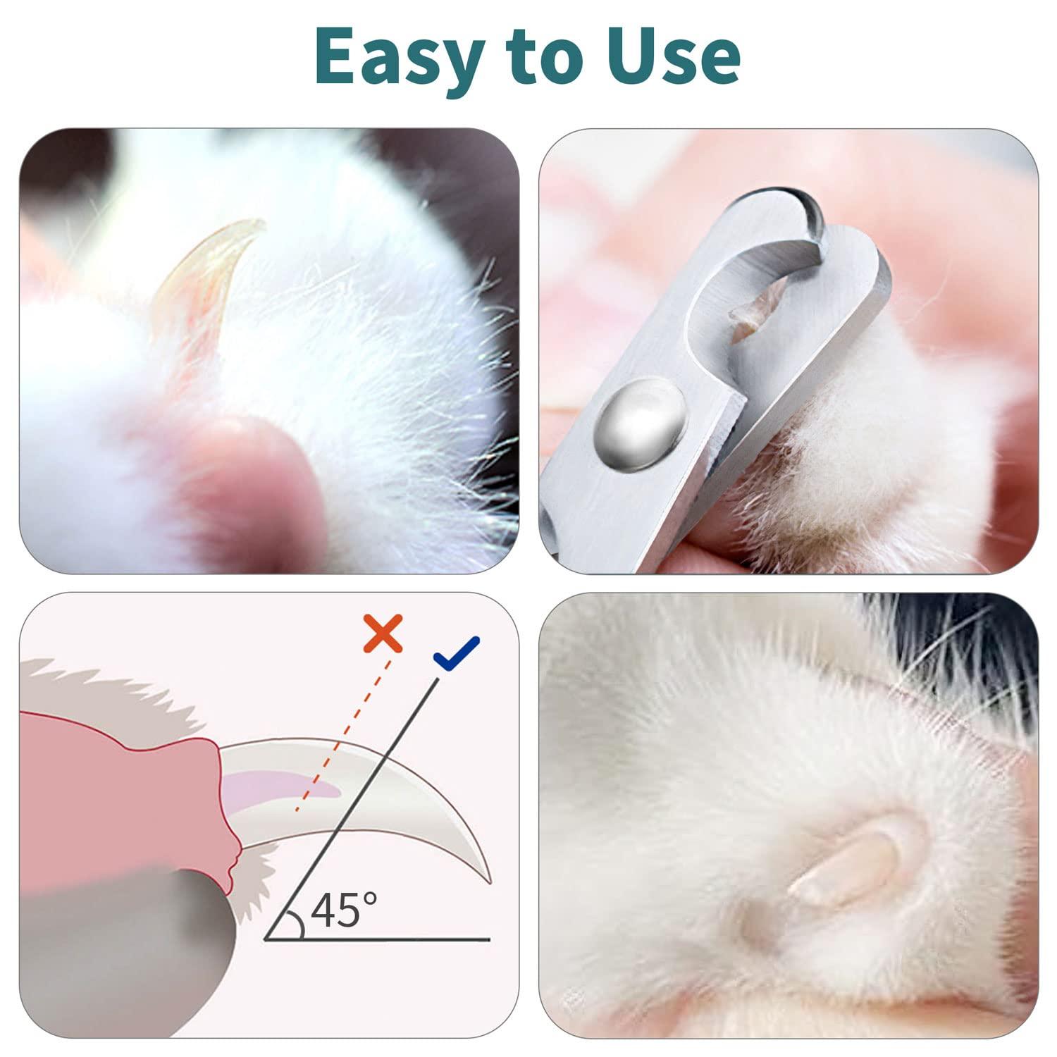 LED Illuminating Mini Pet Nail Trimmer in ABS Design
