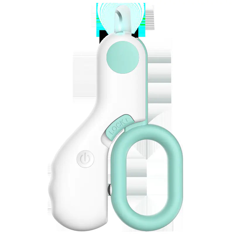 LED Illuminating Mini Pet Nail Trimmer in ABS Design